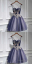 Cute tulle lace sweetheart neck short Prom Dresses