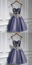 Cute tulle lace sweetheart neck short Prom Dresses