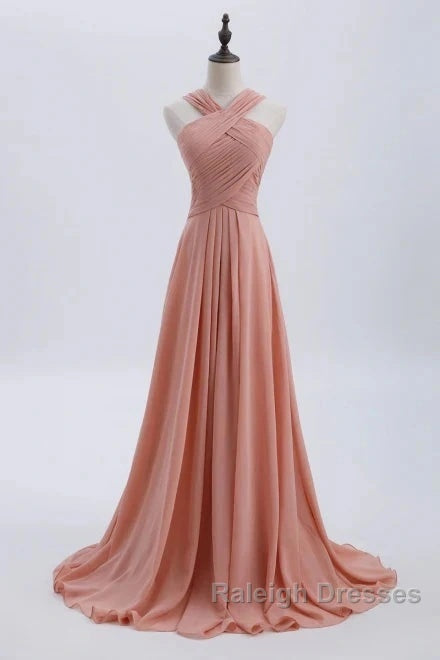 Glam Blush Pink Prom & Wedding Dress-Sweet 16 Chiffon Evening Gown For Graduation & Quinceanera
