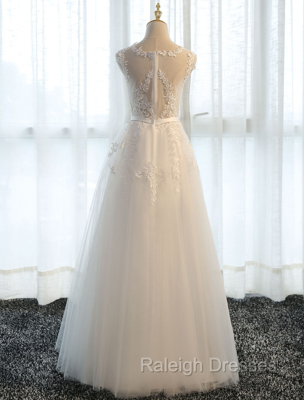Glamorous Long Prom Dresses Lace Cameo Pink Prom Dress A Line Applique Tulle Maxi Formal Dress