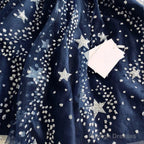 Glitter Stars Sequins Beaded Short Navy Blue Homecoming Prom Dress