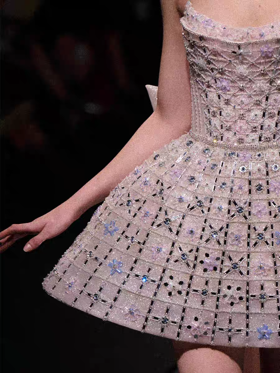 Glitter Strapless Tulle Beaded Mini Birthday Dresses Pink Homecoming Dresses With Bow