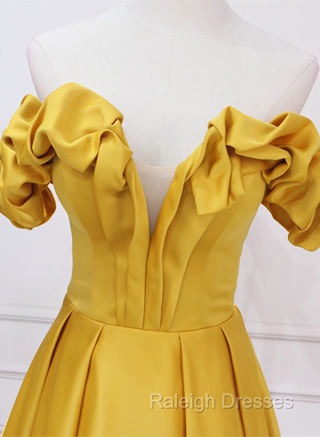 Gold Satin A Line Sweetheart Long Junior Prom Dresses Floor Length Satin Prom Dresses