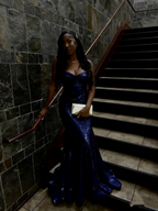 Gold Sequin Mermaid Long Prom Gowns Prom Dresses