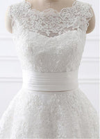 Gorgeous 2 in 1 Removable Skirt Wedding Dress With Detachable Skirts