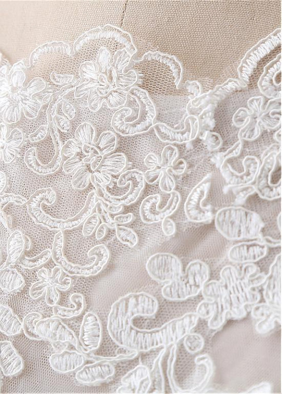 Gorgeous 2 in 1 Removable Skirt Wedding Dress With Detachable Skirts