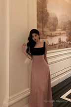 Gorgeous A-Line Straps Pink Sleeveless Date Night Dresses Prom Dress Birthday Outfits