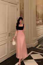 Gorgeous A-Line Straps Pink Sleeveless Date Night Dresses Prom Dress Birthday Outfits