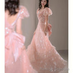 Gorgeous A Line Sweetheart Sequin Pink Long Evening Dress Prom Dresses Birthday Outfits