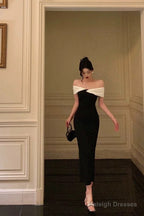 Gorgeous Mermaid Off The Shoulder Black Date Night Dress Prom Dresses Birthday Outfits