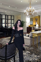 Gorgeous Mermaid Off The Shoulder Long Sleeves Date Night Dresses Black Prom Dress Birthday Outfits