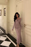 Gorgeous Mermaid Off The Shoulder Long Sleeves Date Night Dresses White Prom Dress Birthday Outfits