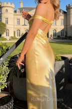 Gorgeous Mermaid Satin V-neck Off Shoulder Formal Prom Dress Long Prom Dress