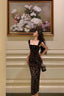 Gorgeous Mermaid Spaghetti Straps Date Night Dresses Black Lace Prom Dress Birthday Outfits