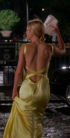 Gorgeous Mermaid Spaghetti Straps Floor Length Yellow Prom Dresses Backless Prom Dress