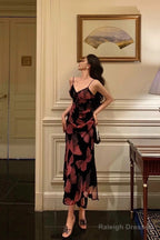 Gorgeous Mermaid Spaghetti Straps Pink Black Date Night Dresses Prom Dress Birthday Outfits