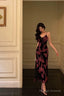 Gorgeous Mermaid Spaghetti Straps Pink Black Date Night Dresses Prom Dress Birthday Outfits