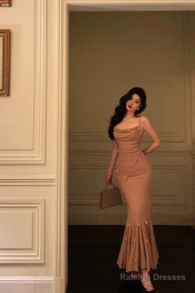 Gorgeous Mermaid Spaghetti Straps Sleeveless Date Night Dress Prom Dresses Birthday Outfits Secondary image