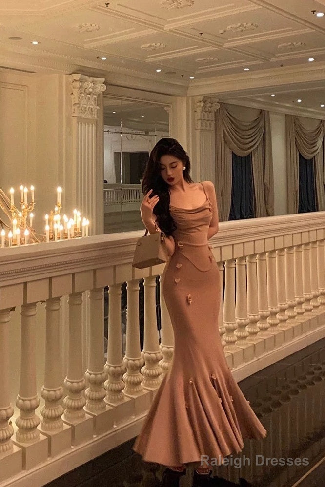 Gorgeous Mermaid Spaghetti Straps Sleeveless Date Night Dresses Prom Dress Birthday Outfits