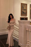 Gorgeous Mermaid Square Neckline Ivory Date Night Dresses Prom Dress Long Birthday Outfits