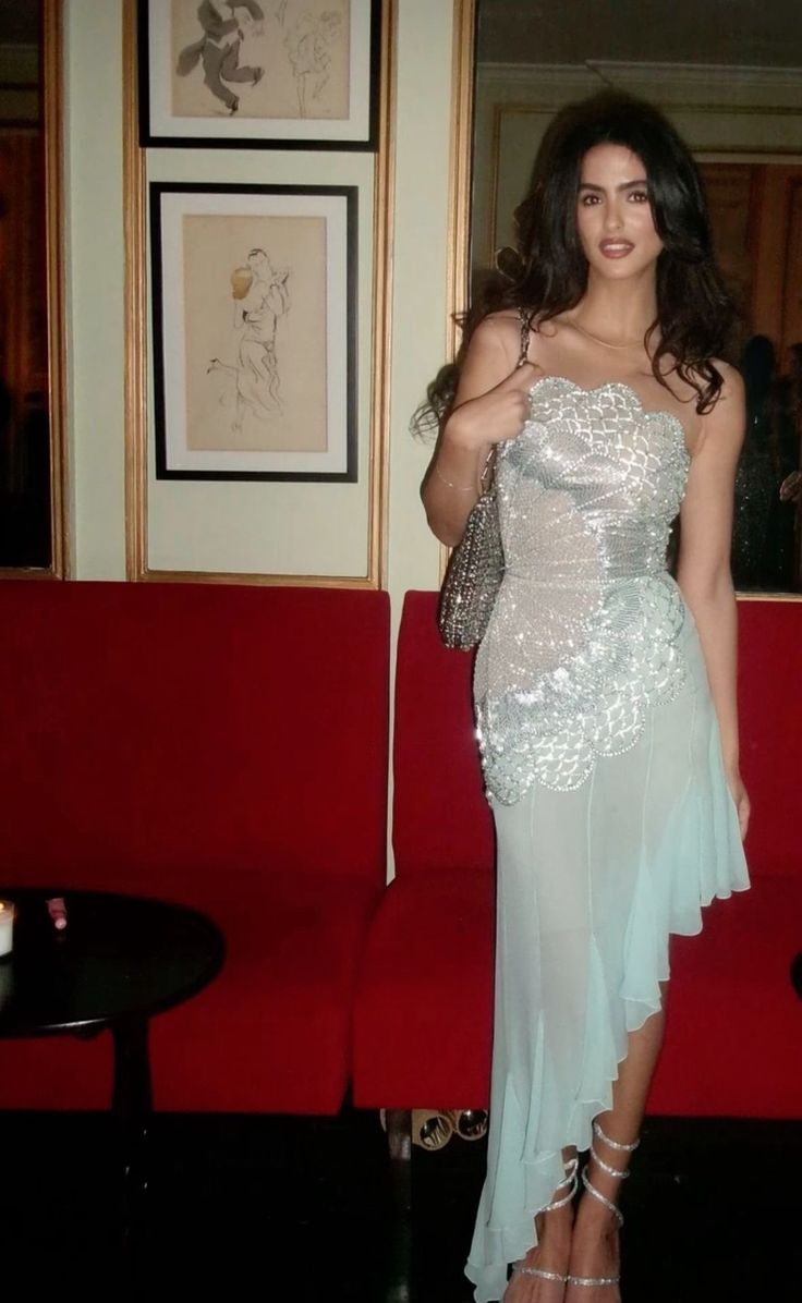Gorgeous Mermaid Strapless Chiffon Blue Prom Dress Prom Dresses