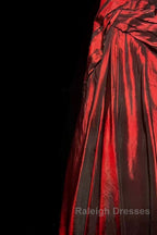 Gorgeous Mermaid Sweetheart Red Taffeta Long Prom Dresses