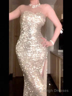 Gorgeous Mermaid Sweetheart Sequin Prom Dress Birthday Outfits