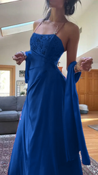 Gorgeous Pink A-Line Beaded Prom Dresses Long Prom Gowns