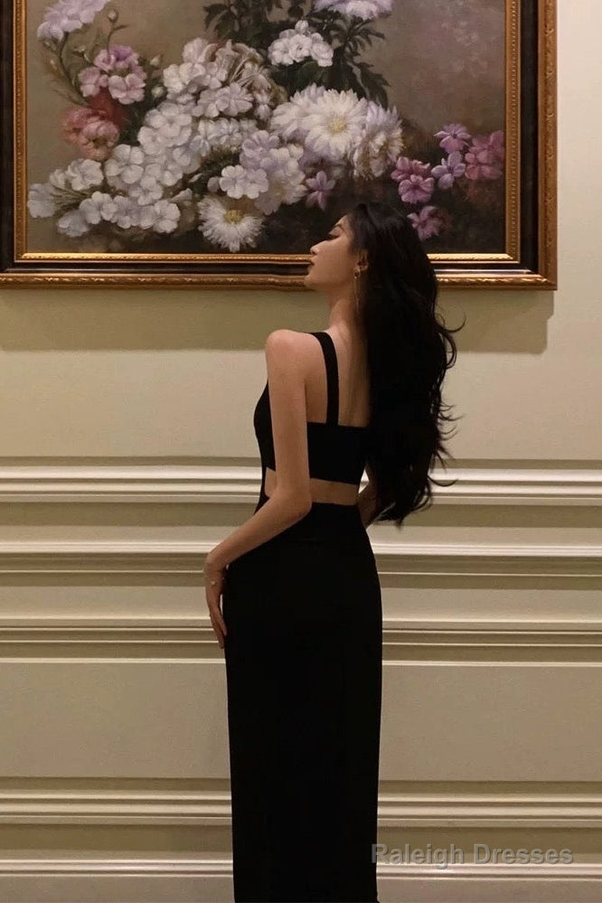 Gorgeous Sheath V Neckline Date Night Dress Black Prom Dresses Party Dress Birthday Outfits