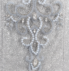 Gorgeous Silver Mermaid Off-The-Shoulder Beaded Sparkly Tulle Train Formal Prom Dress