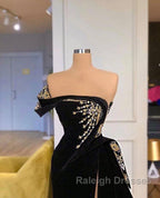 Gorgeous Strapless Split Front A-line Prom Dress With Beading