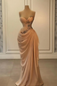 Gorgeous Sweetheart Beaded Pleated Floor Length Prom Dresses