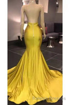 Gorgeous Deep V Neck Mermaid Prom Dresses Long Prom Dress