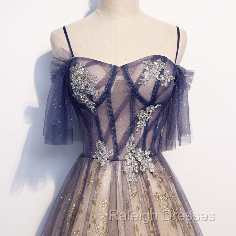 Gradient Pink Sweetheart Floor Length Party Dresses, A-line Gradient Long Prom Dresses Secondary image