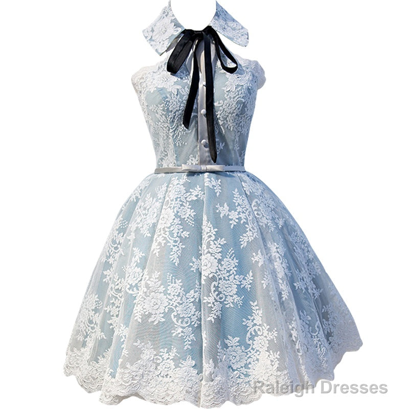 Gray Lace Hoco Dress Short Homecoming Dresses Secondary image