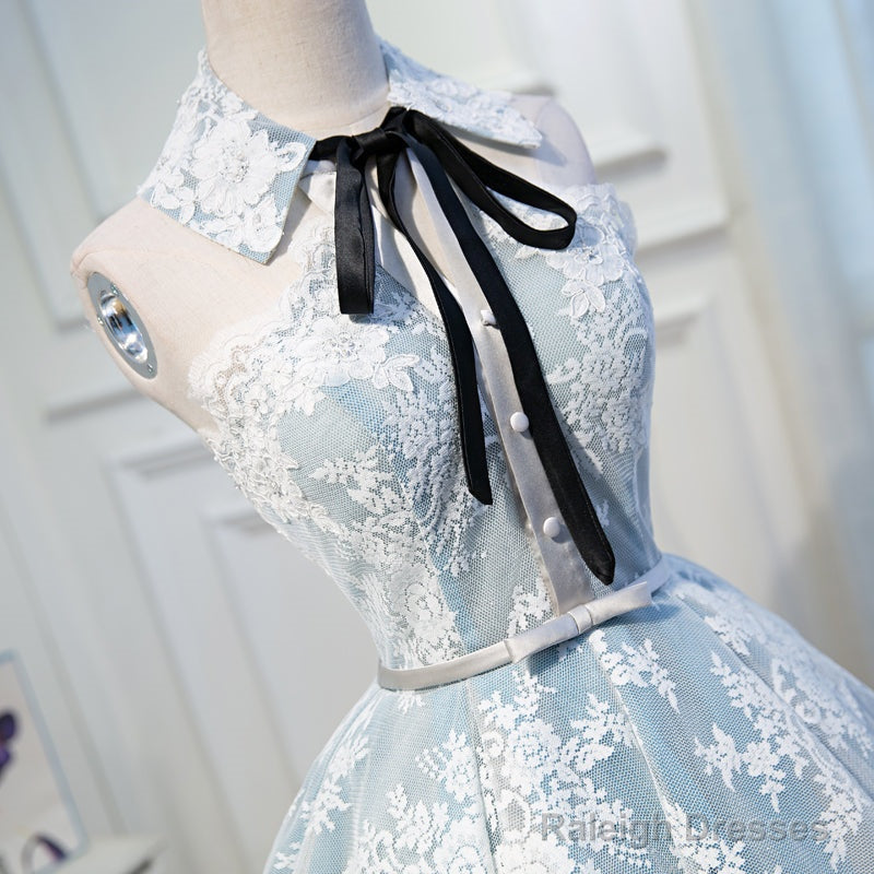 Gray Lace Hoco Dresses Short Homecoming Dress