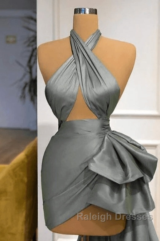 Gray Robe De Soiree Sheath Sheath Halter Detachable Sexy Long Prom Dresses Prom Gown Evening Dresses Secondary image