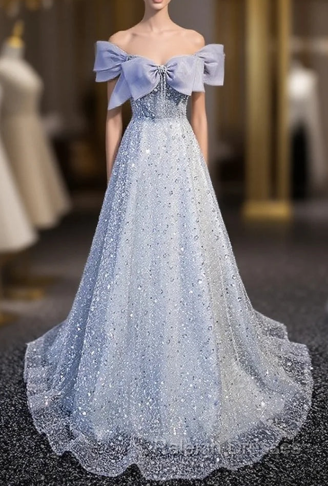 Gray Spaghetti Straps Tulle Sequins Beading Prom Dress