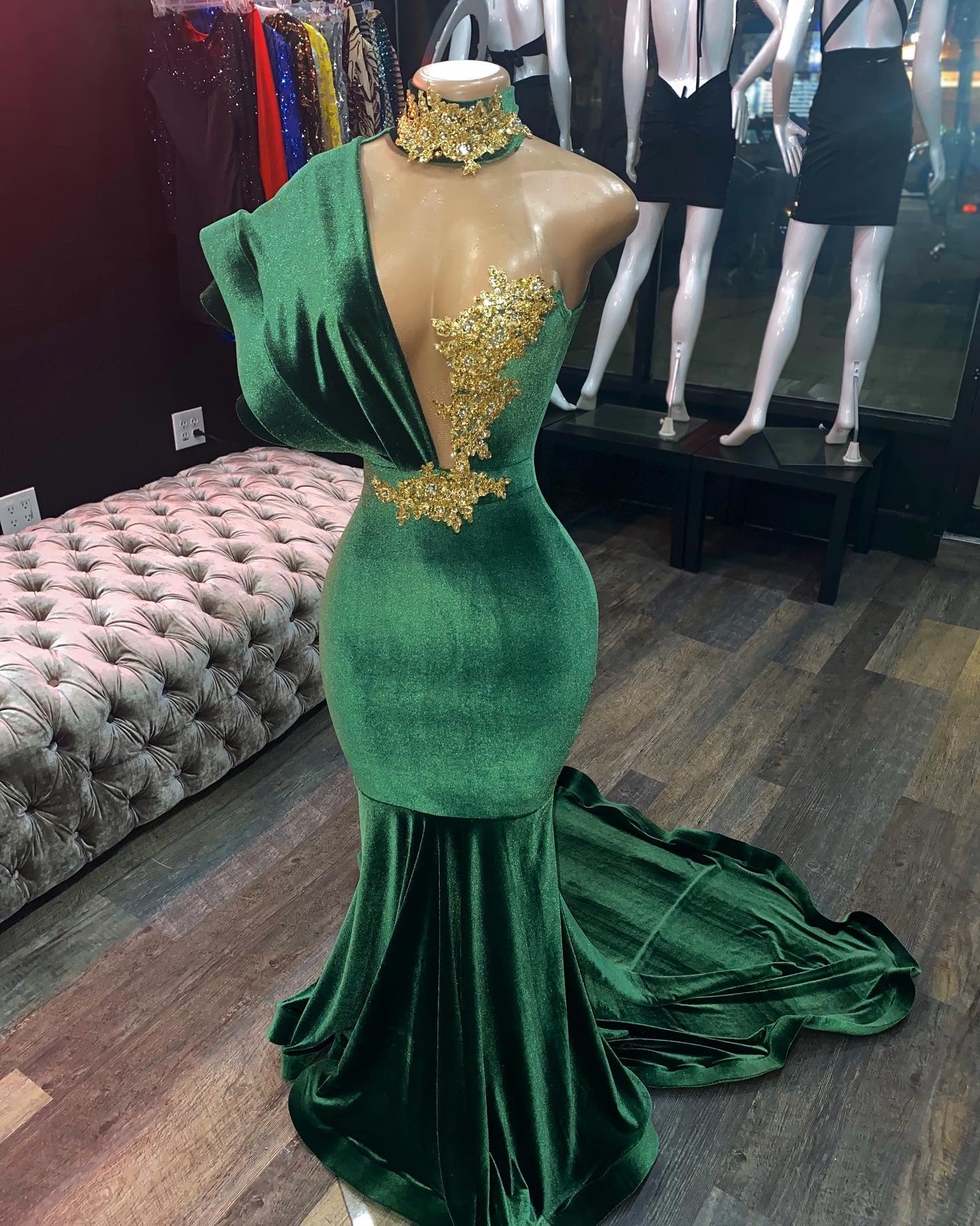 Green Evening Prom Dresses,Long Prom Dress Secondary image