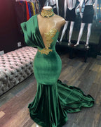 Green Evening Prom Dresses,Long Prom Dress