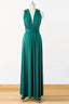 Green Floor-Length Chiffon Bridesmaids Dress