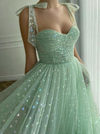 Green Shiny Sequins Midi Homecoming Dresses Prom Dresses Prom Dresses