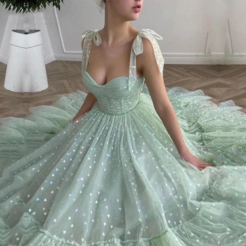 Green Shiny Sequins Midi Homecoming Dresses Prom Dresses Prom Dresses
