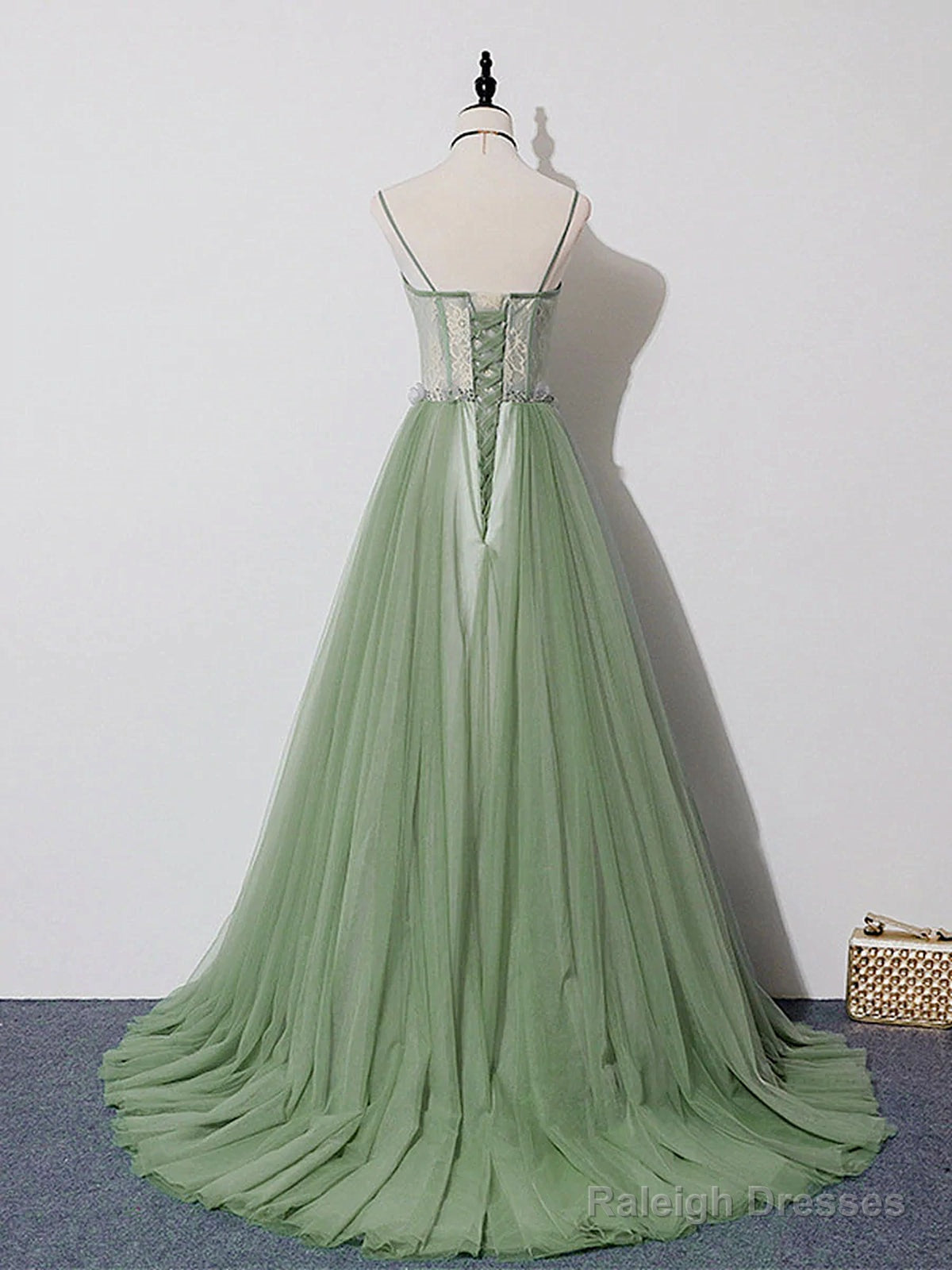 Green Lace Long Prom Dress Green Lace Long Prom Graduation Dress
