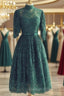 Green Lace Short Prom Dresses Green Lace Homecoming Dresses