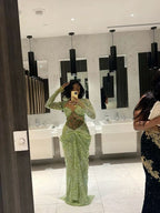 Green Prom Dress Long Mermaid Prom Dresses