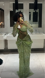 Green Prom Dress Long Mermaid Prom Dresses