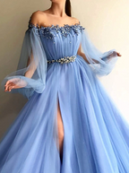 Blue/Green New Fashion Evening Dress Prom Gown