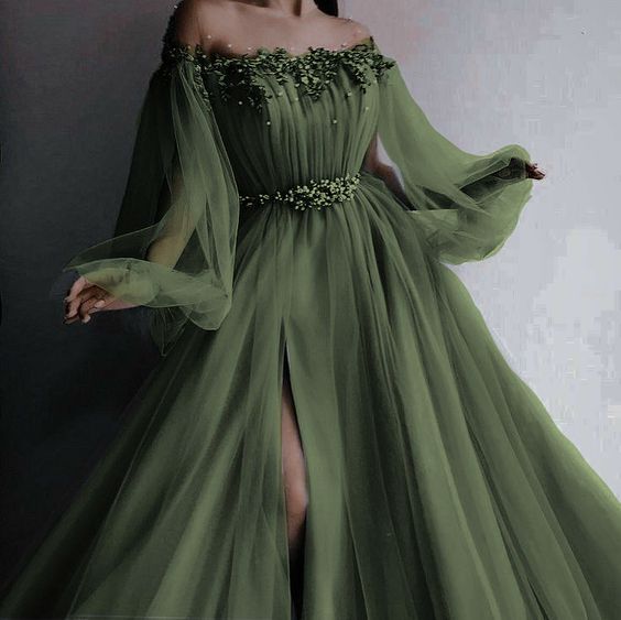 Blue/Green New Fashion Evening Dress Prom Gown