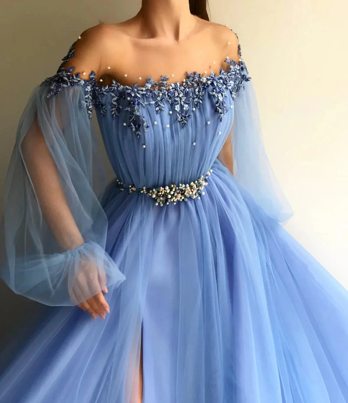 Blue/Green New Fashion Evening Dress Prom Gown